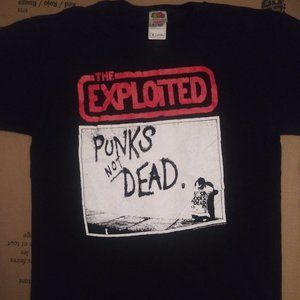 The Exploited Punks Not Dead Vintage T-Shirt (Size Medium) NEW Punk Rock